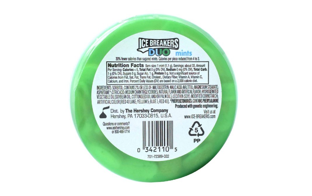 Hershey's Ice Breakers Duo Fruit + Cool Watermelon   Cup  42 grams